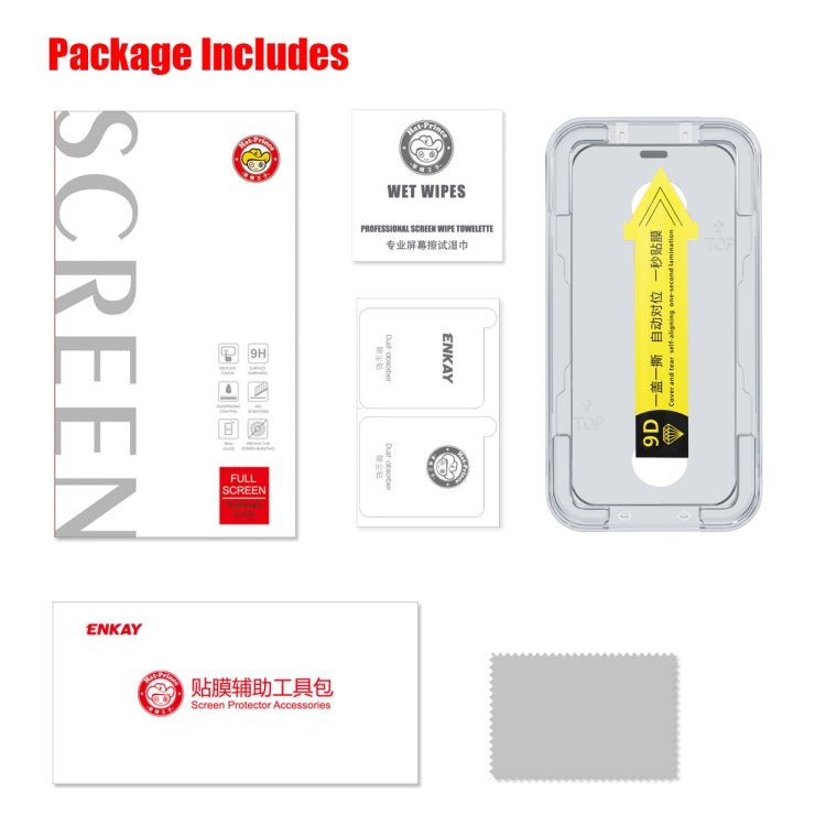 For iPhone 12 / 12 Pro ENKAY Quick Stick Tempered Glass Film - British D'sire