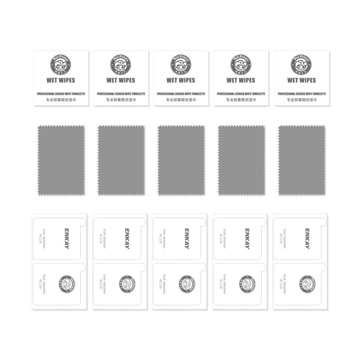 For iPhone 13 / 13 Pro 5pcs ENKAY Hat-Prince Full Glue Tempered Glass 6D Full Coverage Anti-scratch Protector Secondary image