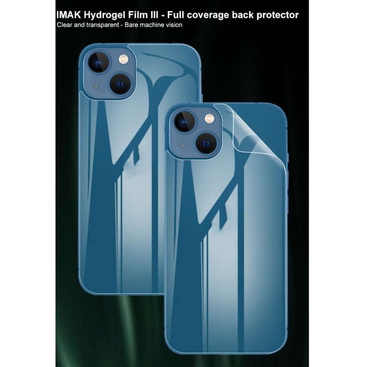 For iPhone 13 2pcs IMAK Curved Full Screen Hydrogel Film Back Protector - British D'sire