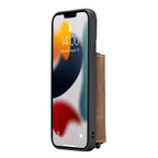 For iPhone 13 JEEHOOD Magnetic Zipper Horizontal Flip Leather Case with Holder & Card Slot & Wallet(Brown) - British D'sire