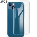 For iPhone 13 mini 2pcs IMAK Curved Full Screen Hydrogel Film Back Protector - British D'sire