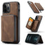 For iPhone 13 mini JEEHOOD Magnetic Zipper Horizontal Flip Leather Case with Holder & Card Slot & Wallet (Brown) - British D'sire