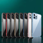 For iPhone 13 mini SULADA Metal Frame + Nano Glass + TPU Phone Case (Black) - British D'sire