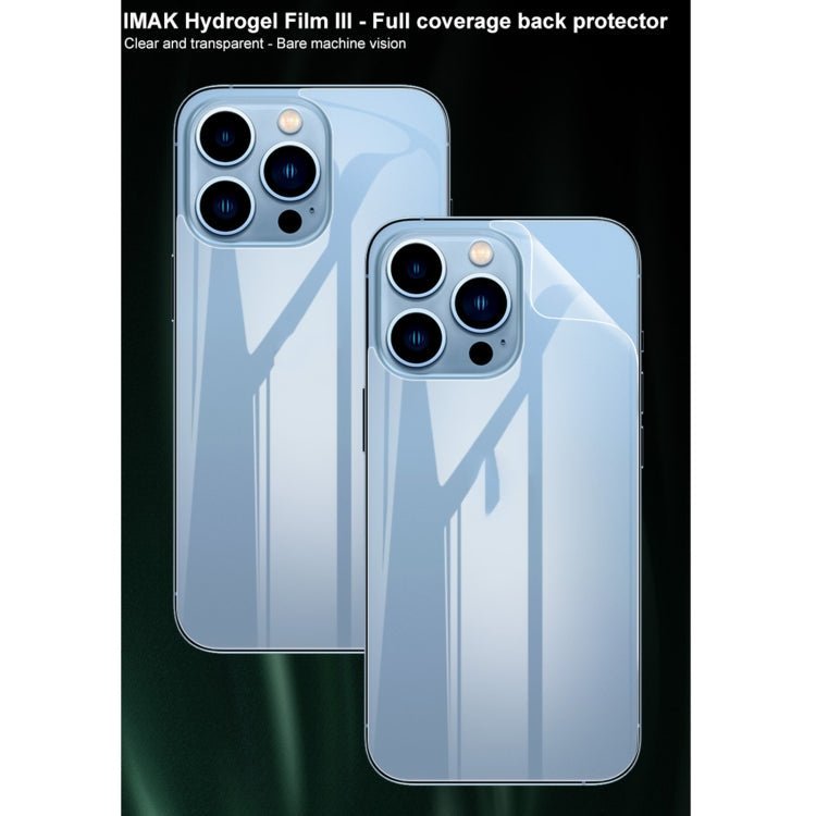 For iPhone 13 Pro 2pcs IMAK Curved Full Screen Hydrogel Film Back Protector Secondary image