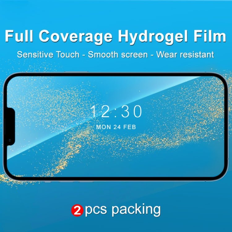 For iPhone 13 Pro 2pcs IMAK Curved Full Screen Hydrogel Film Front Protector Secondary image