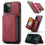 For iPhone 13 Pro JEEHOOD Magnetic Zipper Horizontal Flip Leather Case with Holder & Card Slot & Wallet (Red) - British D'sire