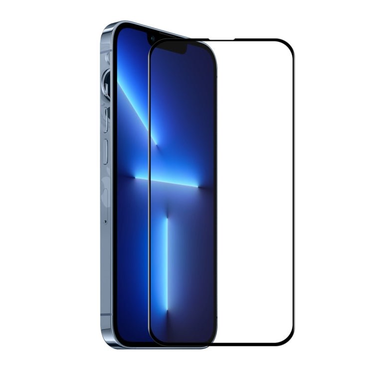 For iPhone 13 Pro Max 1pcs ENKAY Hat - Prince Full Glue Tempered Glass 6D Full Coverage Anti - scratch Protector - British D'sire Main image