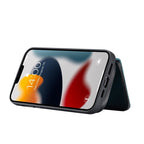 For iPhone 13 Pro Max JEEHOOD Magnetic Zipper Horizontal Flip Leather Case with Holder & Card Slot & Wallet (Blue) - British D'sire