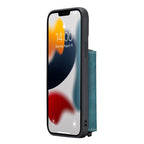 For iPhone 13 Pro Max JEEHOOD Magnetic Zipper Horizontal Flip Leather Case with Holder & Card Slot & Wallet (Blue) - British D'sire