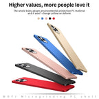 For iPhone 13 Pro Max MOFI Frosted PC Ultra - thin Hard Case(Red) - British D'sire