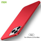 For iPhone 13 Pro Max MOFI Frosted PC Ultra - thin Hard Case(Red) - British D'sire
