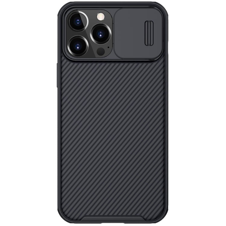For iPhone 13 Pro NILLKIN Black Mirror Pro Series Camshield Full Coverage Dust-proof Scratch Resistant Phone Case (Black) - British D'sire Main image