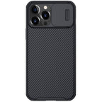 For iPhone 13 Pro NILLKIN Black Mirror Pro Series Camshield Full Coverage Dust-proof Scratch Resistant Phone Case (Black) - British D'sire