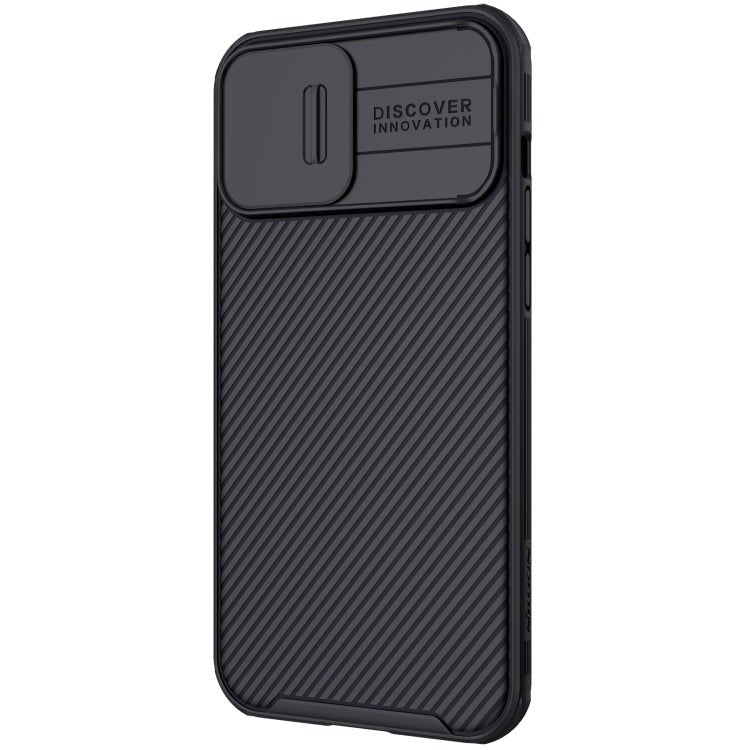 For iPhone 13 Pro NILLKIN Black Mirror Pro Series Camshield Full Coverage Dust-proof Scratch Resistant Phone Case (Black) - British D'sire
