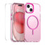 For iPhone 14 ENKAY Hat-Prince MagSafe Candy Color Phone Case with 9H Screen Film(Rose Red) - British D'sire