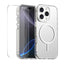 For iPhone 15 Pro ENKAY Hat-Prince MagSafe Candy Color Phone Case with 9H Screen Film(White) - British D'sire