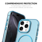 For iPhone 15 Pro ENKAY Hat-Prince MagSafe Candy Color Phone Case with 9H Screen Film(White) - British D'sire