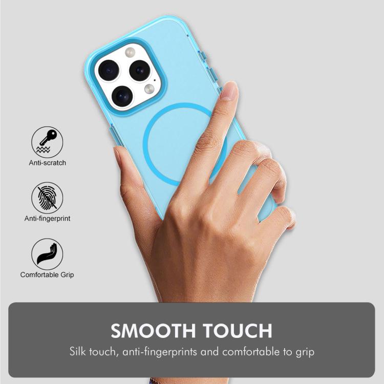 For iPhone 15 Pro ENKAY Hat-Prince MagSafe Candy Color Phone Case with 9H Screen Film(White) - British D'sire