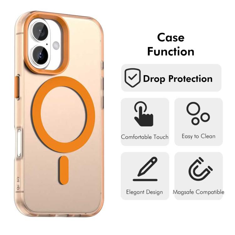 For iPhone 16 Plus ENKAY Hat-Prince MagSafe Candy Color Phone Case with 9H Screen Film(Blue) Secondary image