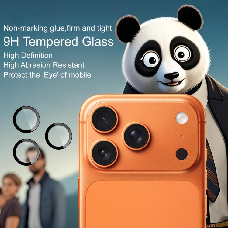 For iPhone 17 Pro / 17 Pro Max imak Glass Rear Camera Lens Film Phone Case Exclusive, Self-positioning Version - British D'sire