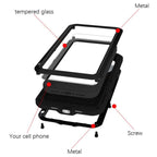 For iPhone 17 Pro LOVE MEI Metal Shockproof Life Waterproof Dustproof Phone Case(Yellow) - British D'sire