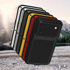 For iPhone 17 Pro LOVE MEI Metal Shockproof Life Waterproof Dustproof Phone Case(Yellow) - British D'sire