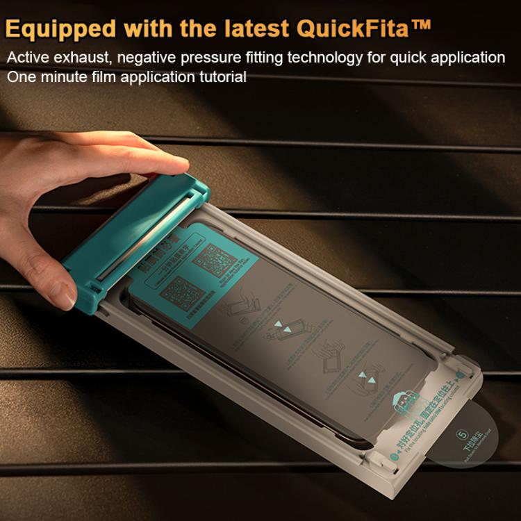 For iPhone 17 Pro Max Benks King Kong Corning Hot-bend Full-glue DLC Tempered Film Quick-install Version - British D'sire