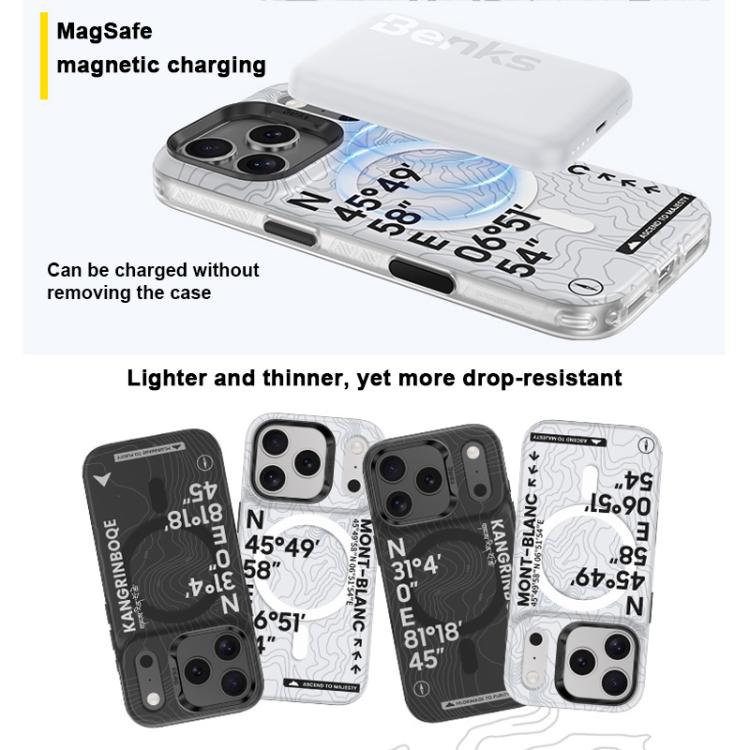 For iPhone 17 Pro Max Benks Light Color D1 Series MagSafe Magnetic Phone Case(Black) - British D'sire
