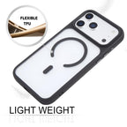 For iPhone 17 Pro Max GEBEI Jazz Series Skin Feel Frosted MagSafe Phone Case(Black) - British D'sire