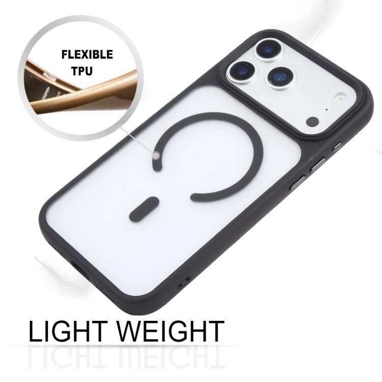 For iPhone 17 Pro Max GEBEI Jazz Series Skin Feel Frosted MagSafe Phone Case(Black) - British D'sire