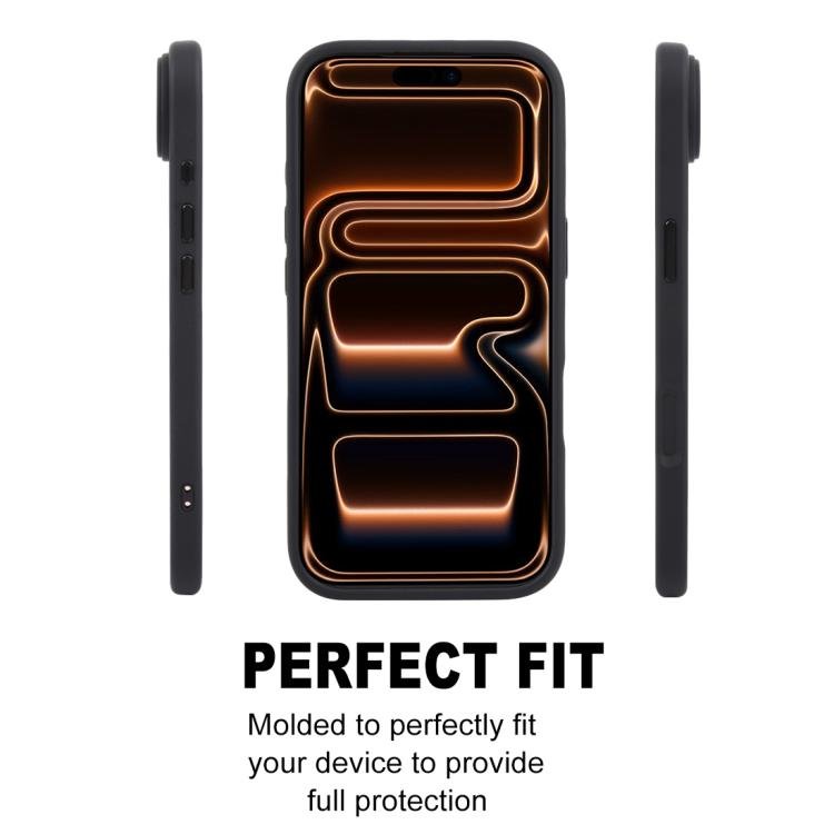 For iPhone 17 Pro Max GEBEI Jazz Series Skin Feel Frosted MagSafe Phone Case(Black) - British D'sire