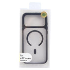 For iPhone 17 Pro Max GEBEI Jazz Series Skin Feel Frosted MagSafe Phone Case(Black) - British D'sire
