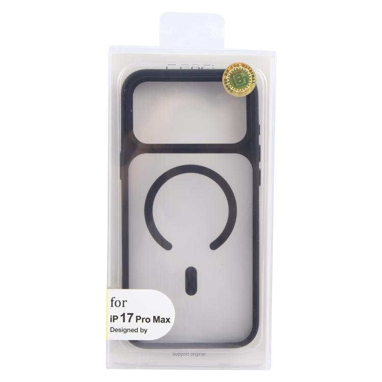 For iPhone 17 Pro Max GEBEI Jazz Series Skin Feel Frosted MagSafe Phone Case(Black) - British D'sire