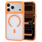 For iPhone 17 Pro Max GEBEI Jazz Series Skin Feel Frosted MagSafe Phone Case(Orange) - British D'sire