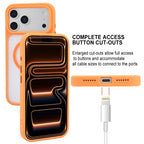 For iPhone 17 Pro Max GEBEI Jazz Series Skin Feel Frosted MagSafe Phone Case(Orange) - British D'sire