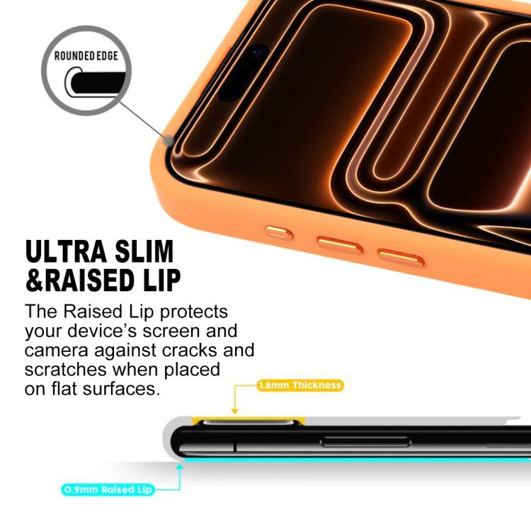 For iPhone 17 Pro Max GEBEI Jazz Series Skin Feel Frosted MagSafe Phone Case(Orange) - British D'sire