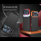 For iPhone 17 Pro Max GKK Color Master Splicing Phone Case(Grey Black) - British D'sire