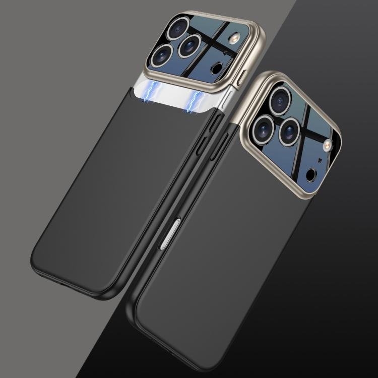 For iPhone 17 Pro Max GKK Color Master Splicing Phone Case(Grey Black) - British D'sire Main image