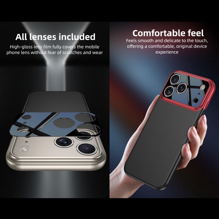 For iPhone 17 Pro Max GKK Color Master Splicing Phone Case(Grey Black) - British D'sire