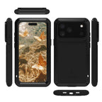 For iPhone 17 Pro Max LOVE MEI Metal Shockproof Life Waterproof Dustproof Phone Case(White) - British D'sire