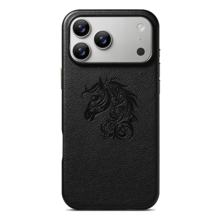 For iPhone 18 Pro / 17 Pro ESEBLE B1 Five Flowered Horse Phone Case(Black) - British D'sire Main image