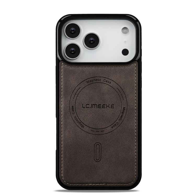 For iPhone 18 Pro / 17 Pro LC.IMEEKE L6 Series MagSafe Magnetic Phone Case(Coffee) - British D'sire