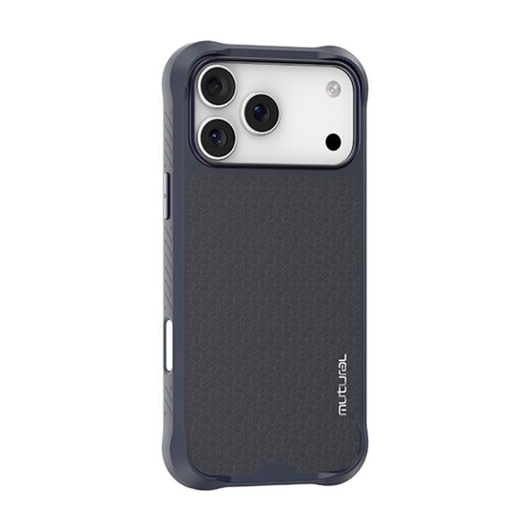 For iPhone 18 Pro / 17 Pro Mutural Honored Armor Series TPU Magnetic MagSafe Phone Case(Dark Blue) - British D'sire Main image