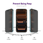 For iPhone 18 Pro ENKAY Hat-Prince 28 Degree Anti-peeping Tempered Glass Full Screen Film - British D'sire