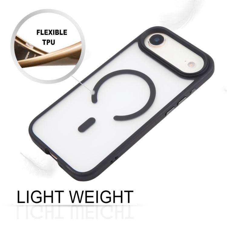 For iPhone Air GEBEI Jazz Series Skin Feel Frosted MagSafe Phone Case(Black) - British D'sire