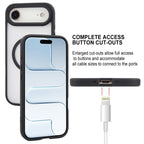 For iPhone Air GEBEI Jazz Series Skin Feel Frosted MagSafe Phone Case(Black) - British D'sire