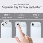 For iPhone Air imak Glass Rear Camera Lens Film Phone Case Exclusive, Self-positioning Version - British D'sire