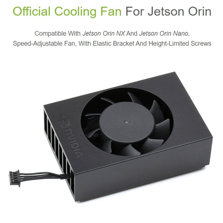 For Jetson Orin Waveshare 24076 Cooling Fan Speed Adjustable(Black) - British D'sire