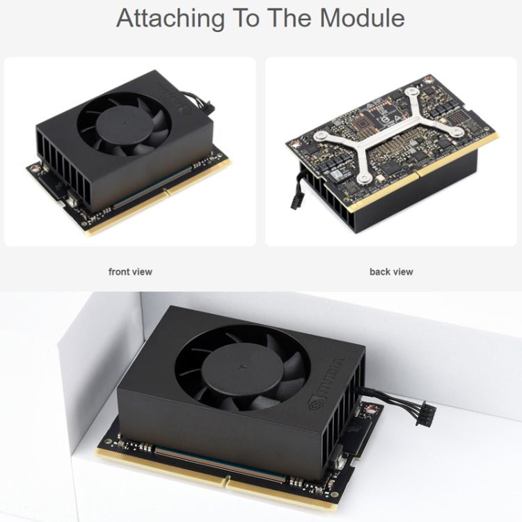 For Jetson Orin Waveshare 24076 Cooling Fan Speed Adjustable(Black) - British D'sire