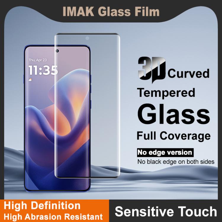 For Motorola Edge 60S 5G imak No Edge Version 3D Curved Full Screen Tempered Glass Film, Support Fingerprint Unlocking - British D'sire